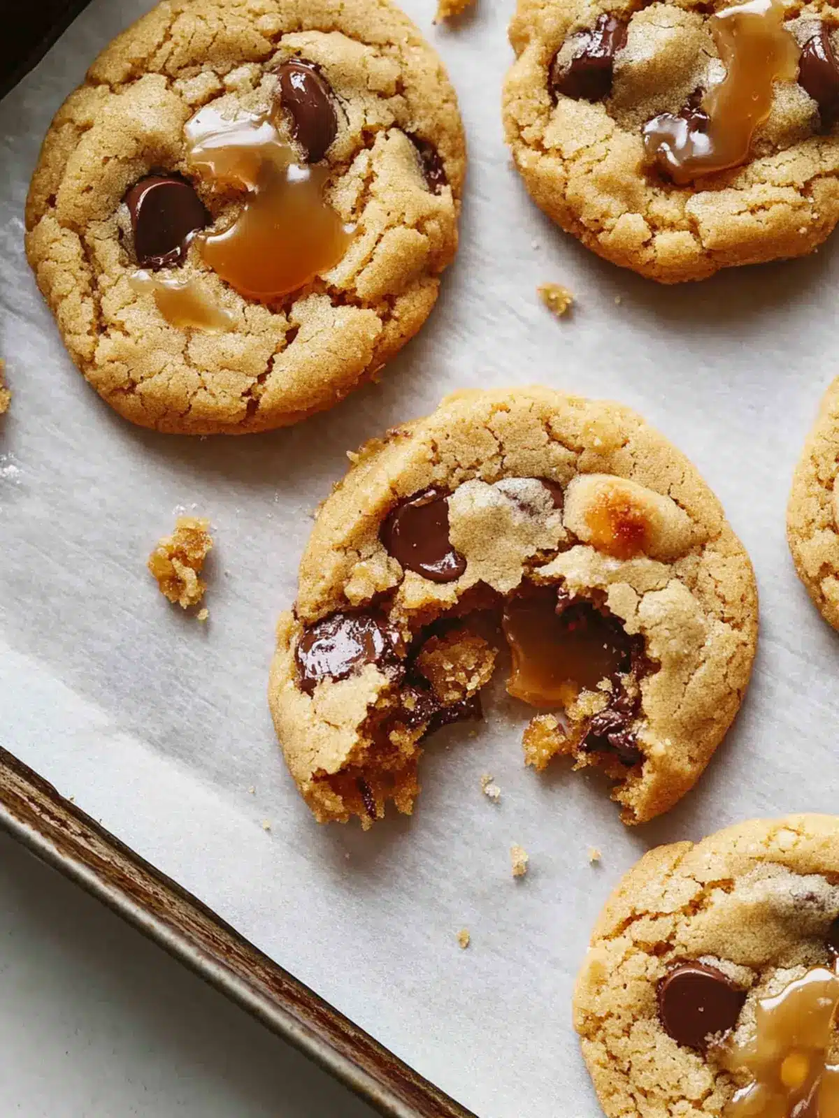 Salted Caramel Chocolate Chip Cookies