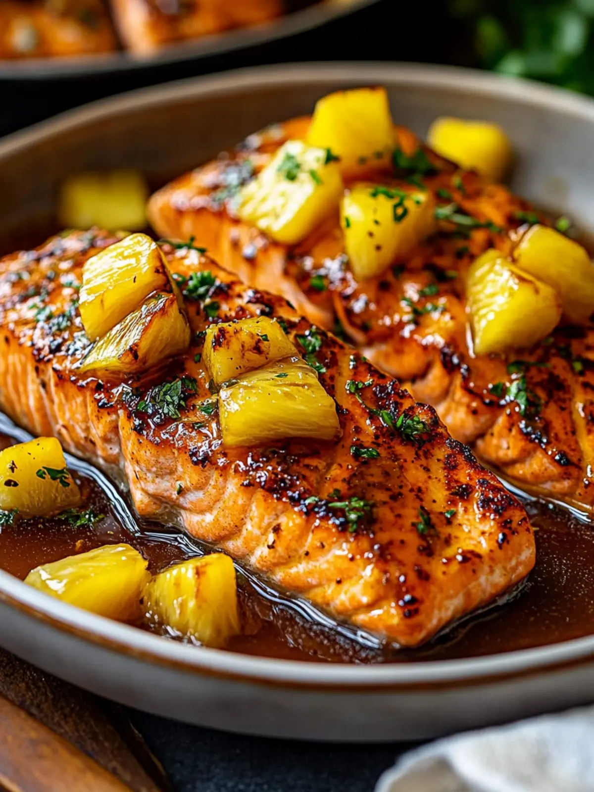 Pineapple Glazed Salmon