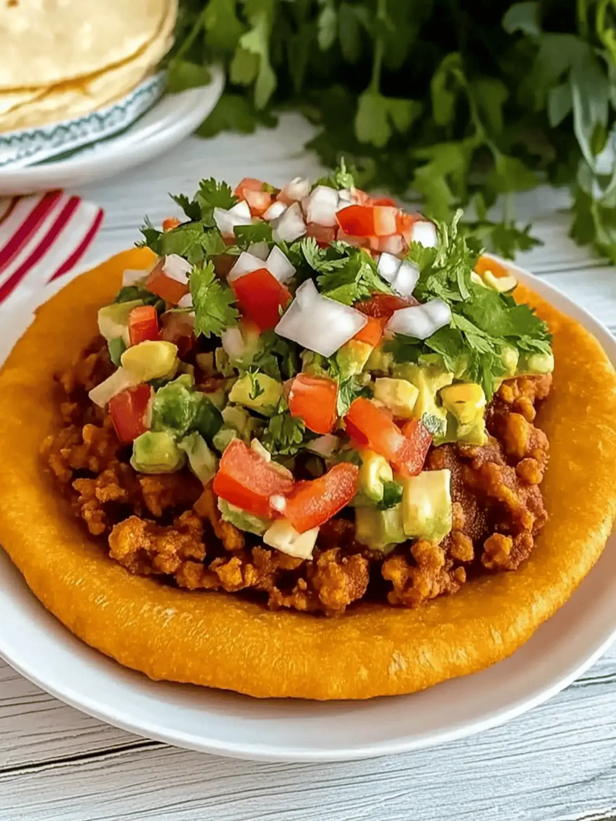Homemade Navajo Taco (Indian Fry Bread) Recipe