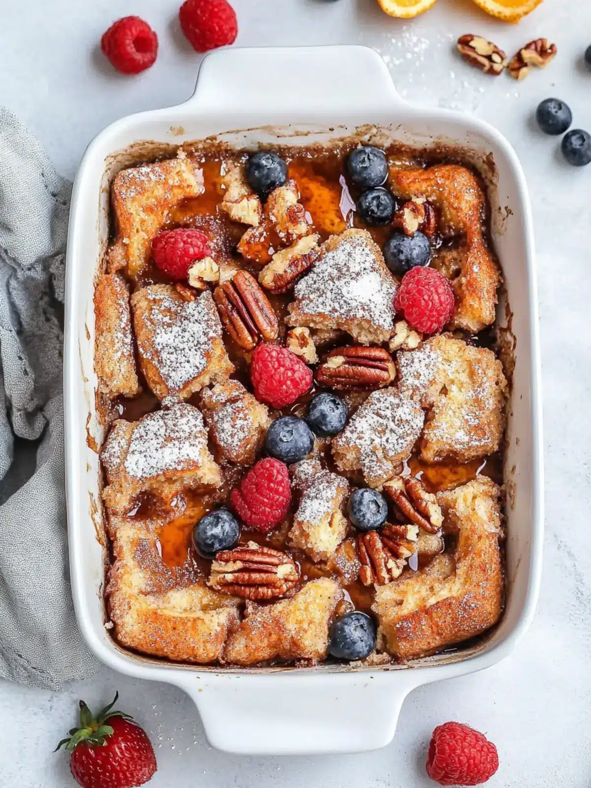 Delicious Upside-Down Orange Caramel Pecan French Toast Bake 2 Upside-Down Orange Caramel Pecan French Toast Bake