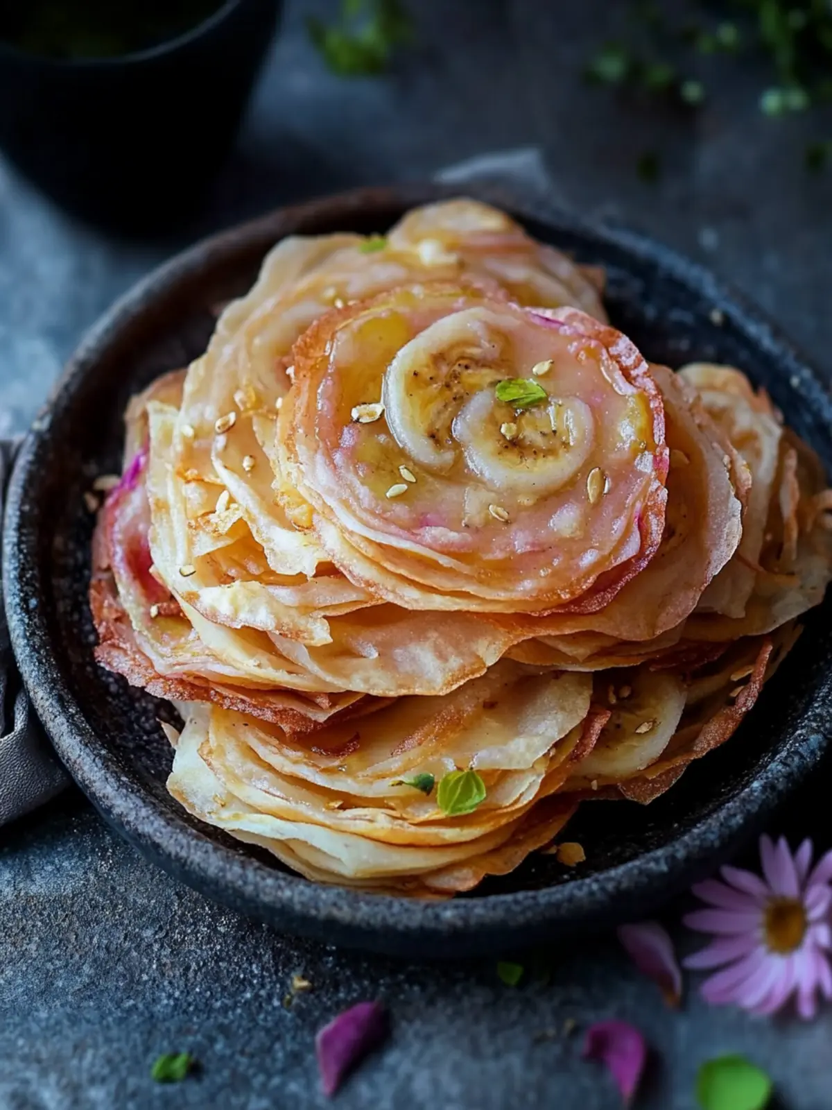 Flaky Banana Puri