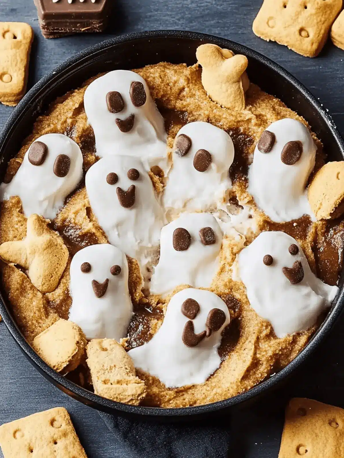 Elevate Halloween with Ghastly Good Ghost S'mores Dip 2 Ghost S'mores Dip