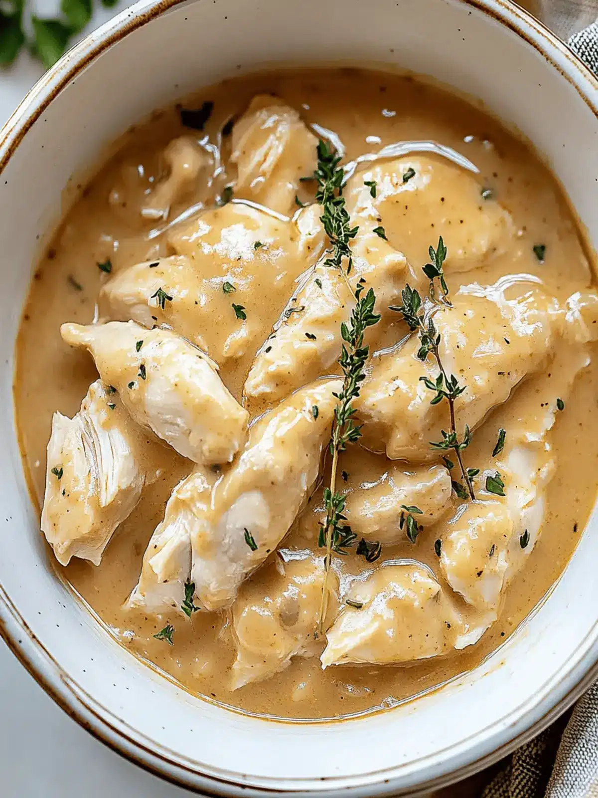 Easy Crockpot Chicken and Gravy