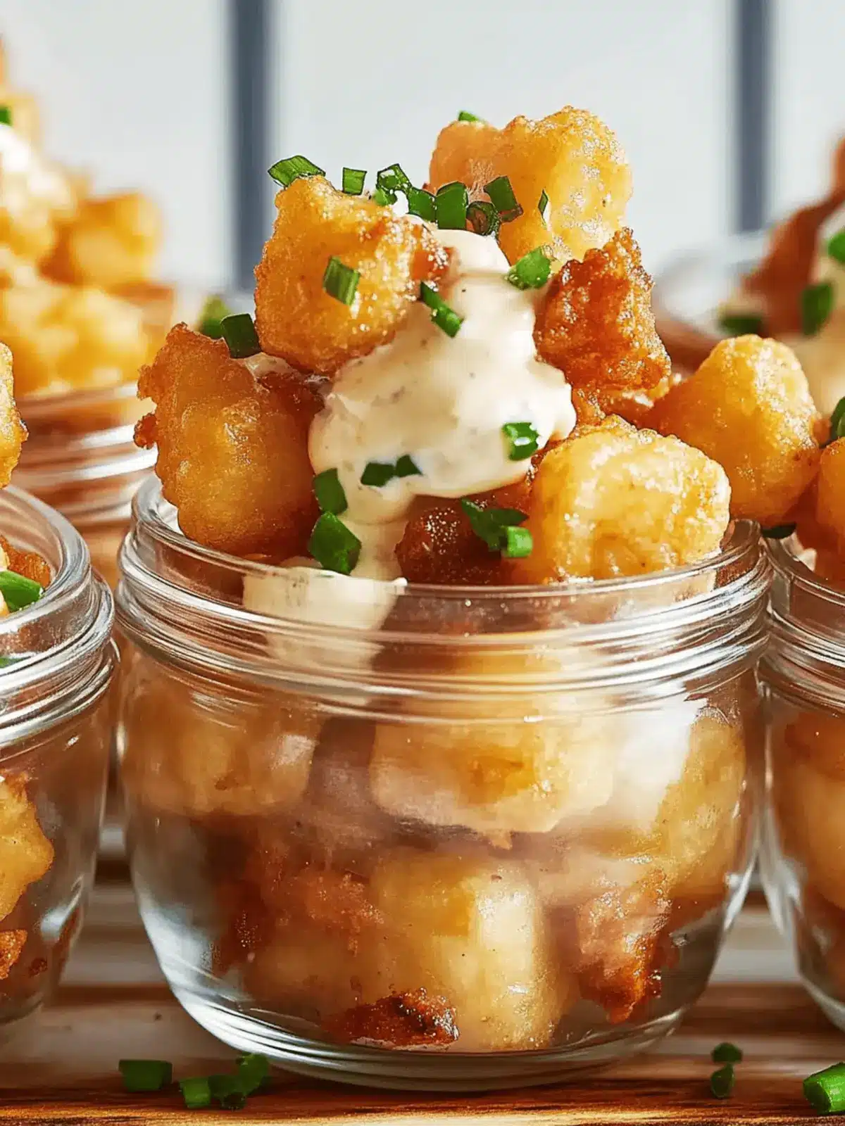 Irresistible Tailgate Tots: Layered in Mason Jars! 3 Tailgate Tots