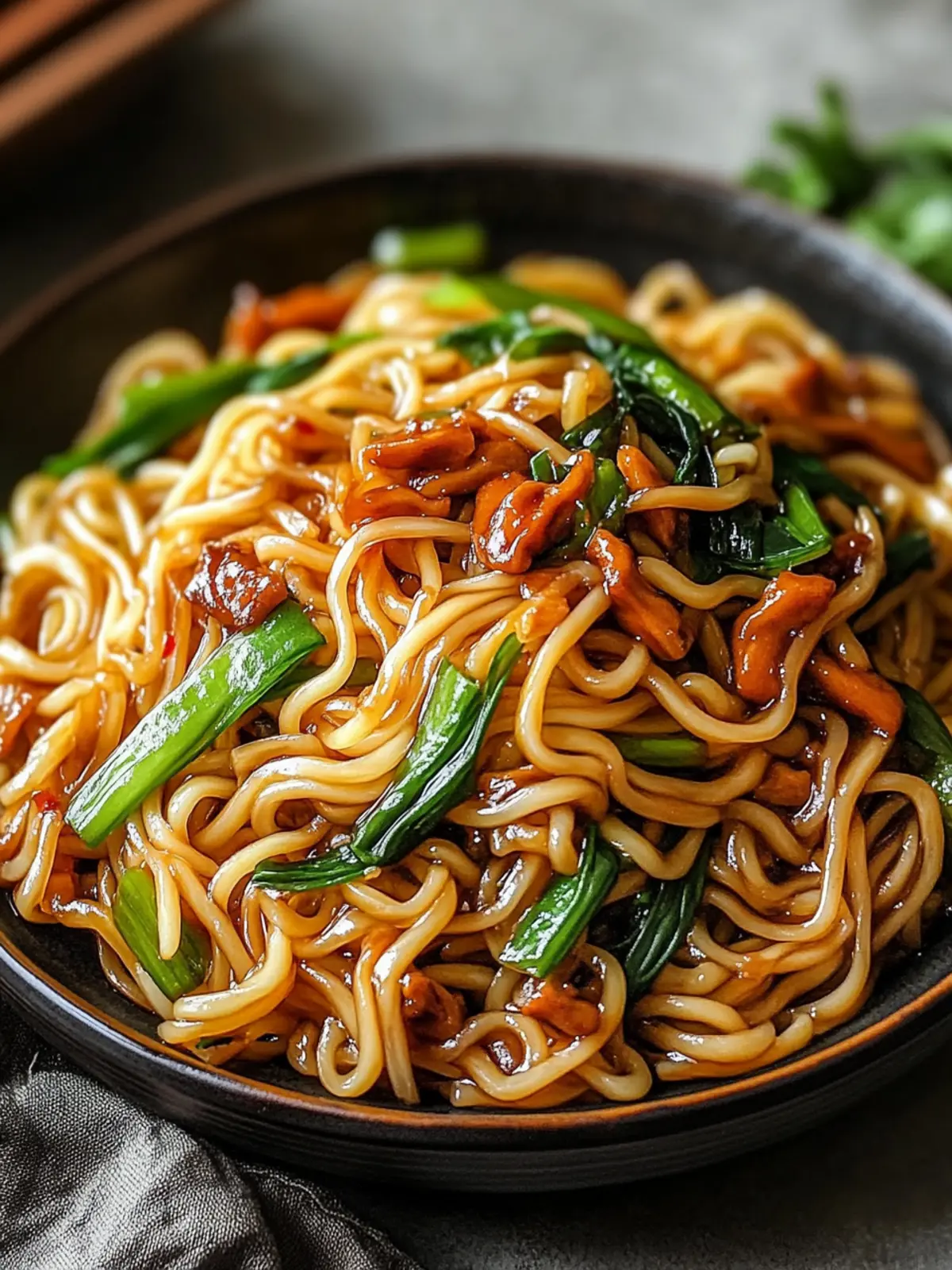 SAVORY SHANGHAI FRIED NOODLES