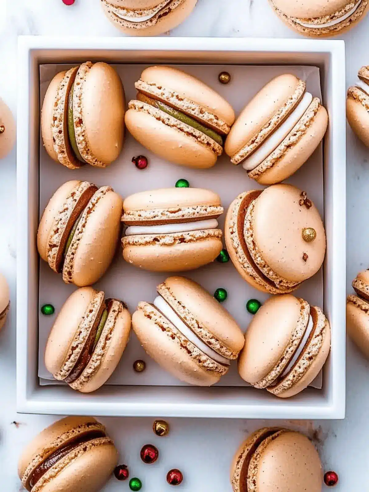Gingerbread Macarons