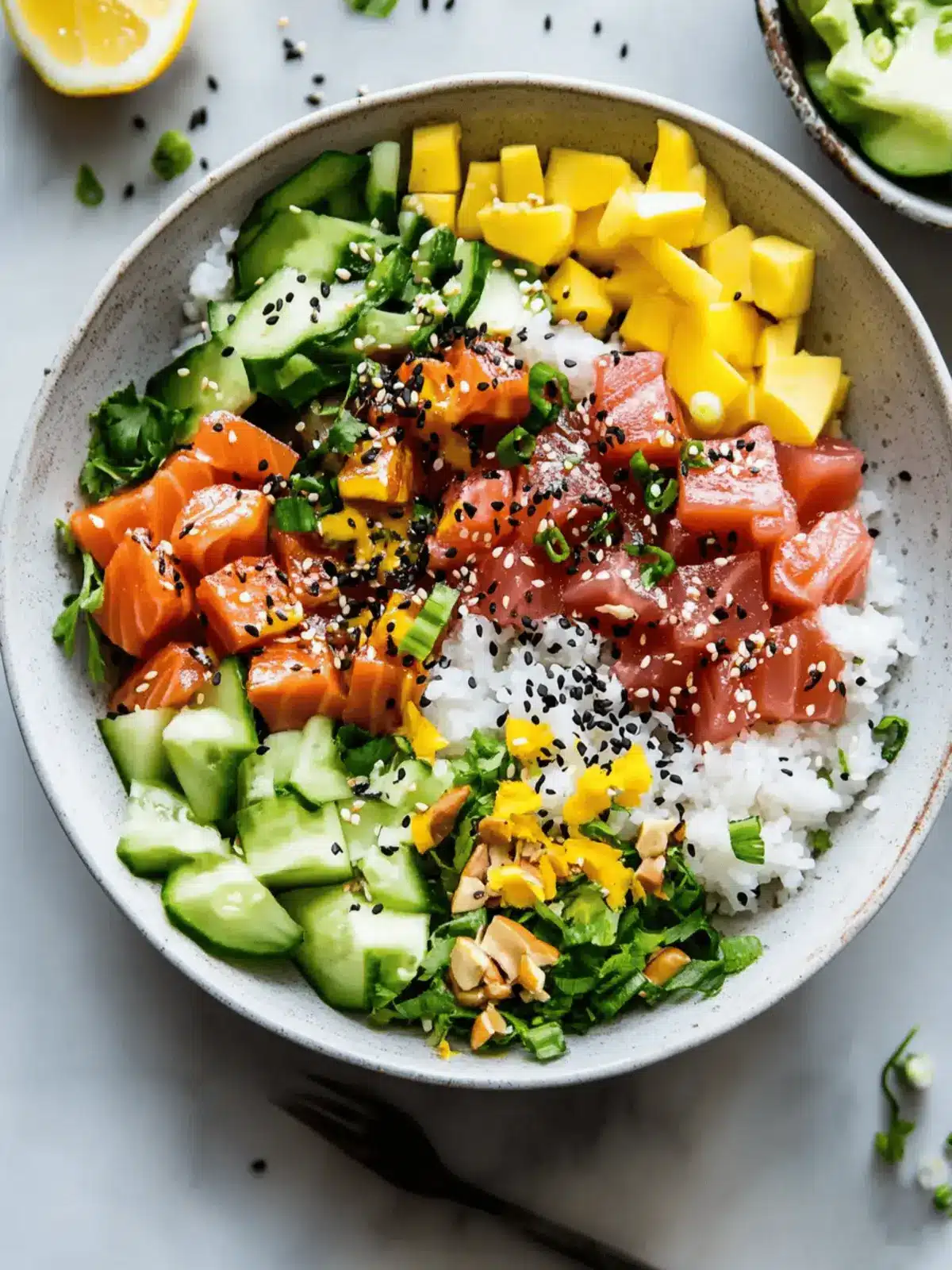 Salmon and Ahi Tuna Poke Bowl: Fresh, Healthy Bliss at Home 3 Poke Bowl