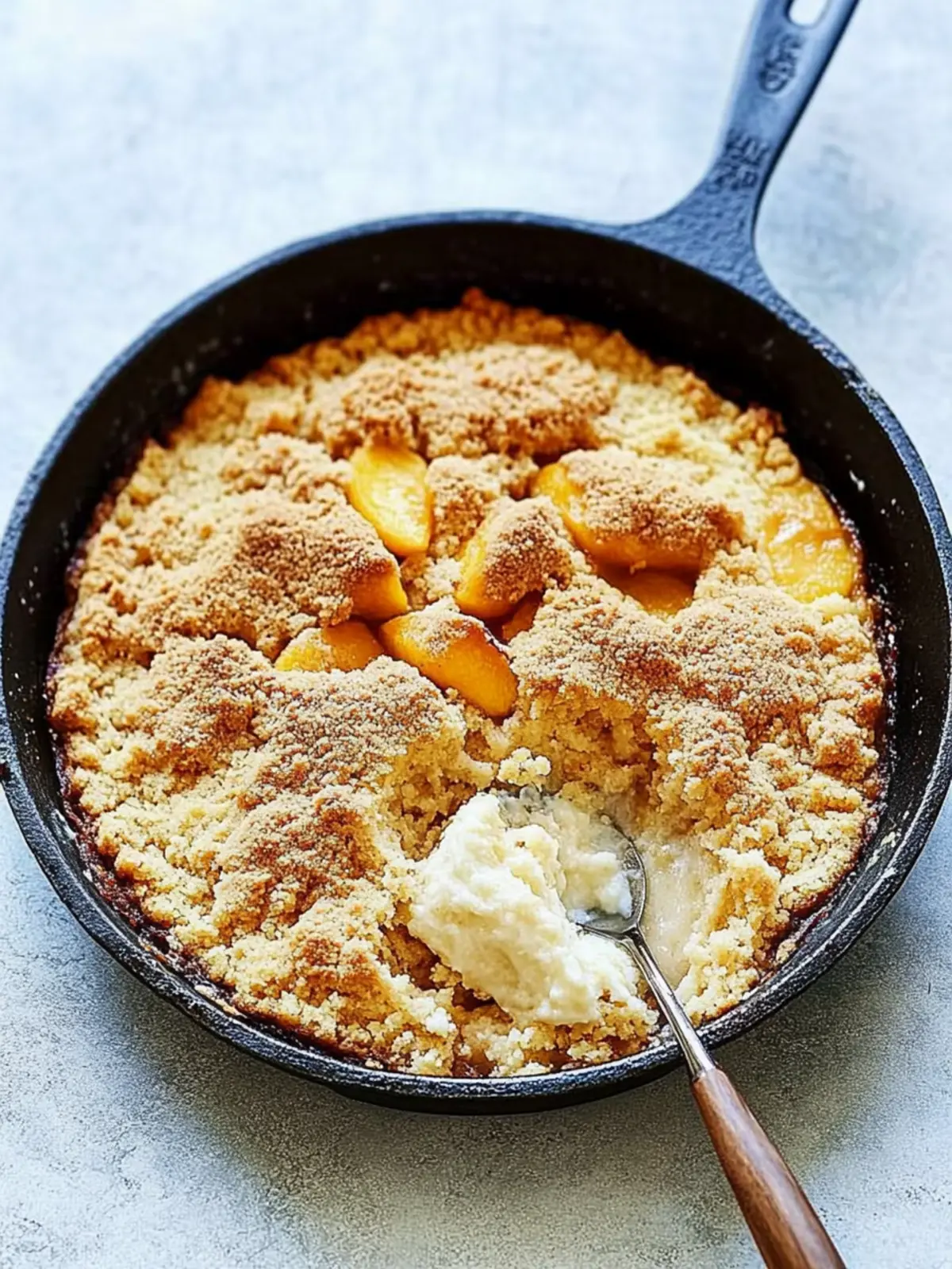 Bourbon Peach Cobbler