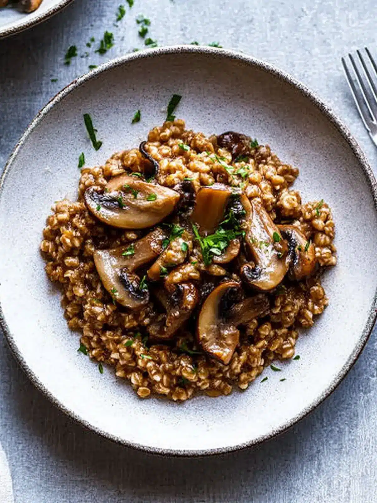 Farro With Mushrooms