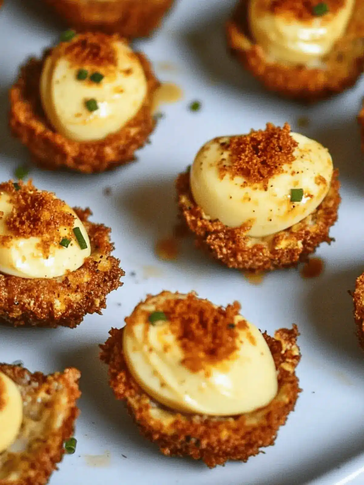 Cajun Style Fried Deviled Eggs