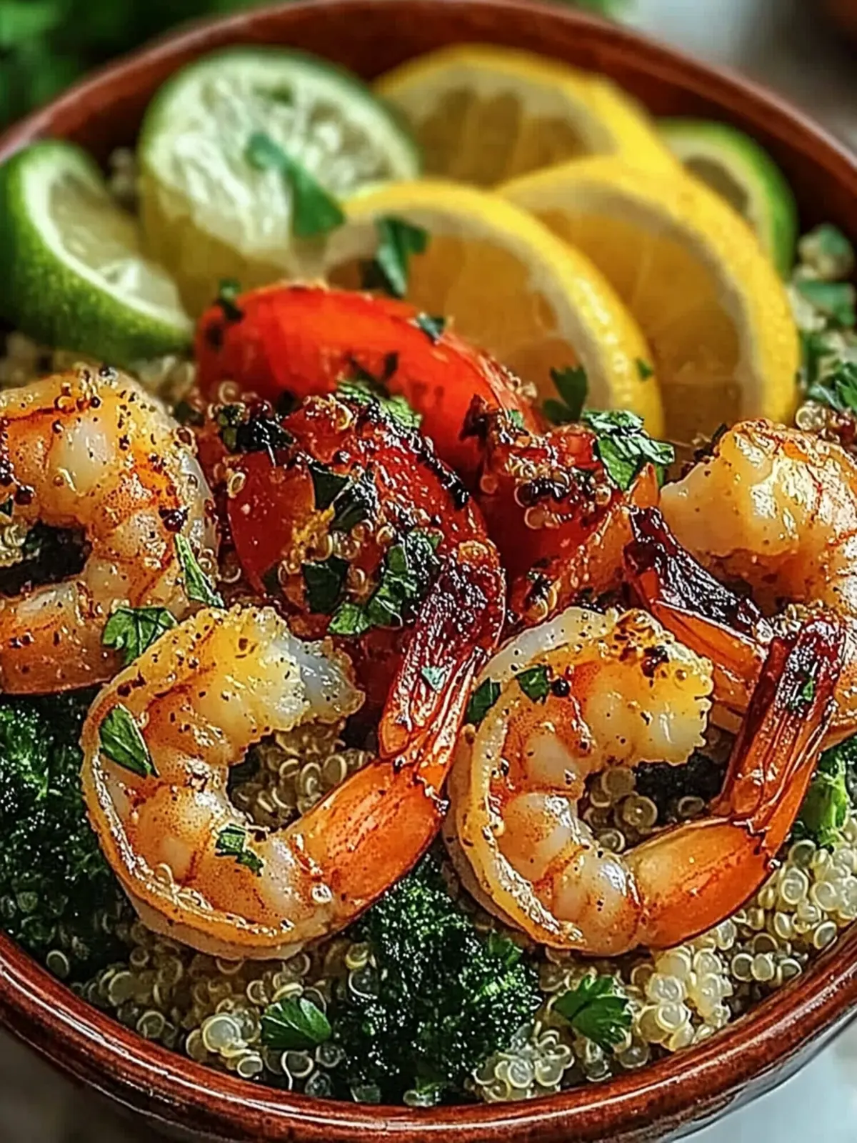 Garlic Shrimp & Quinoa Bowl