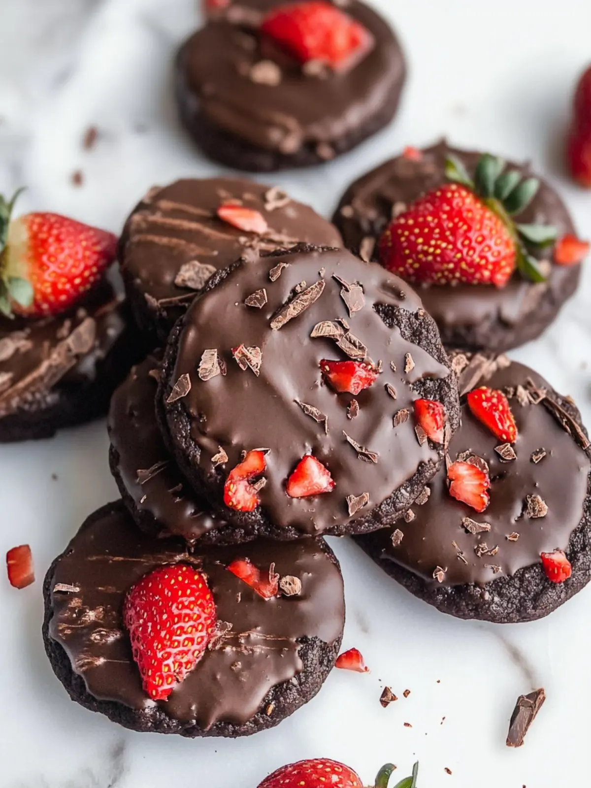 Chocolate Covered Strawberry Cookies