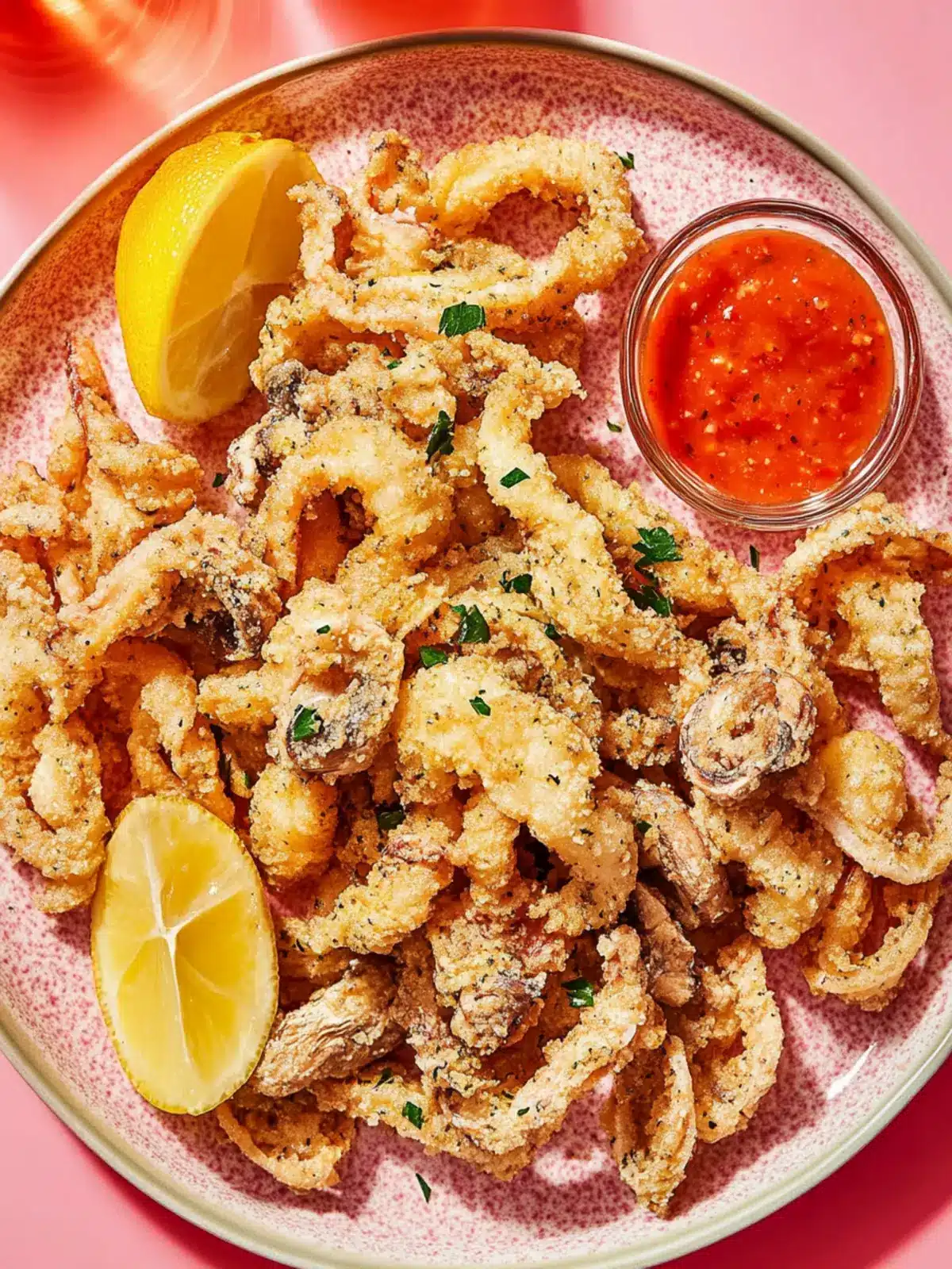 Mushroom  Calamari  with Spicy Marinara
