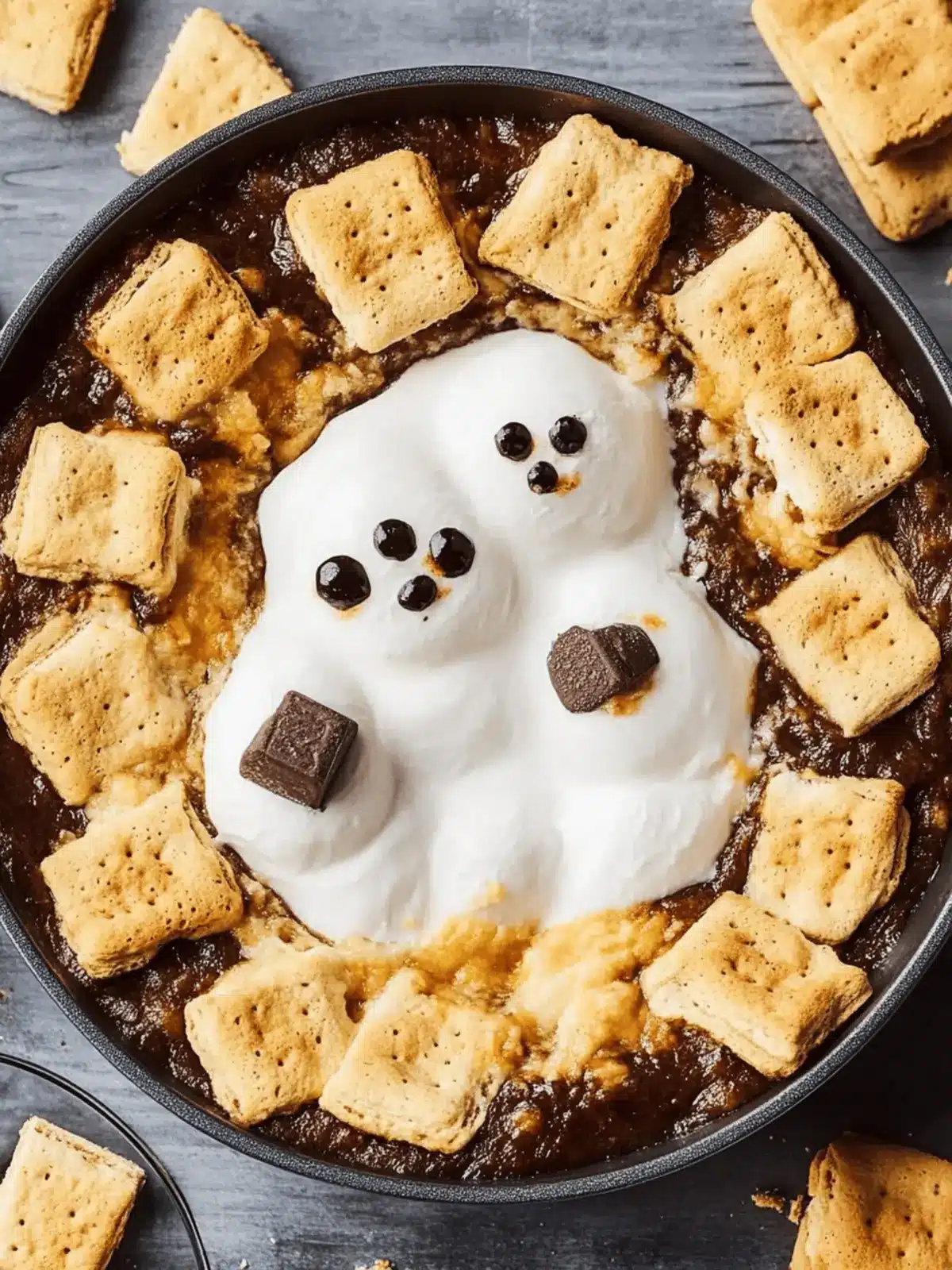 Elevate Halloween with Ghastly Good Ghost S'mores Dip 3 Ghost S'mores Dip