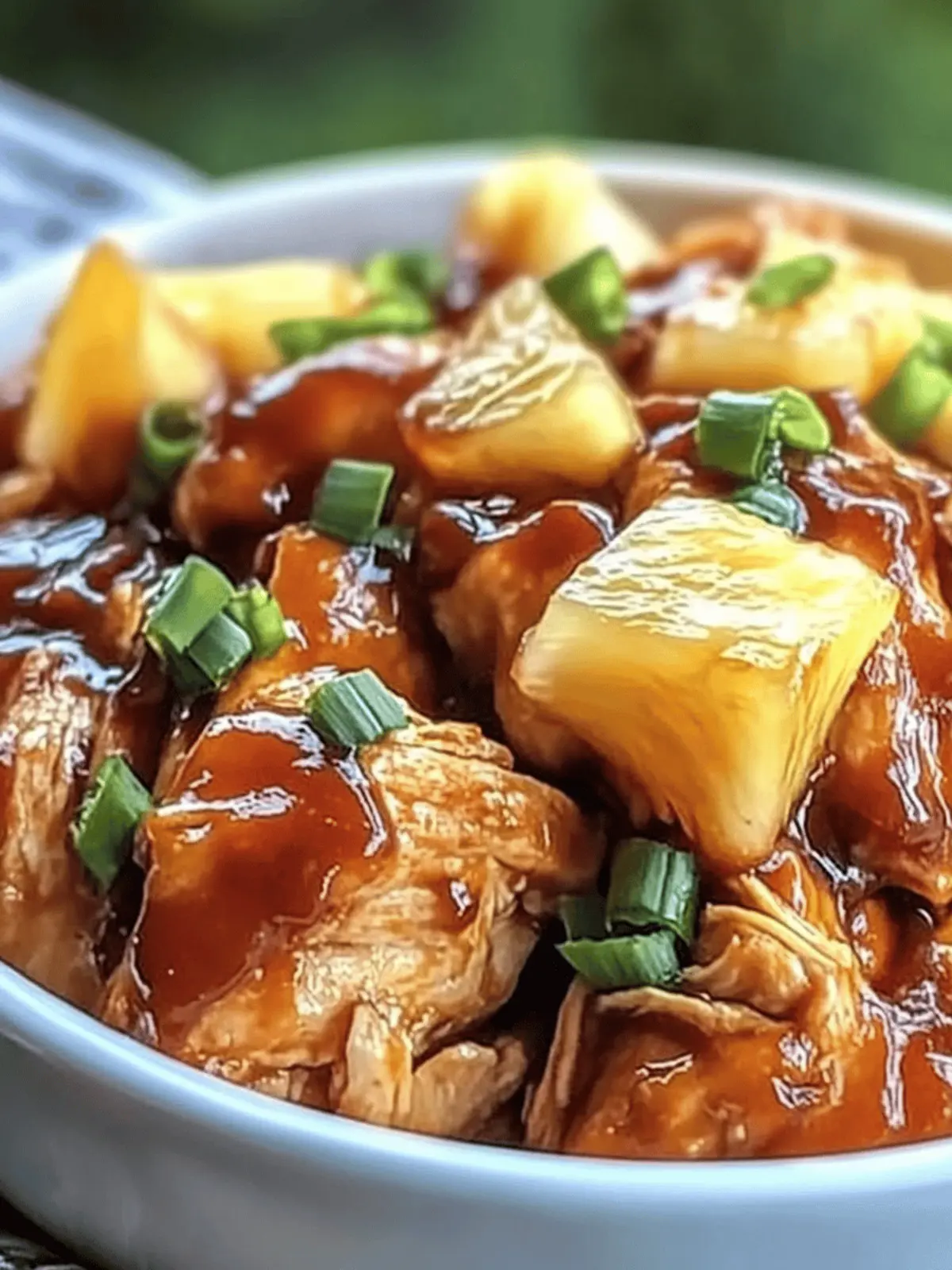 Crockpot Pineapple BBQ Chicken