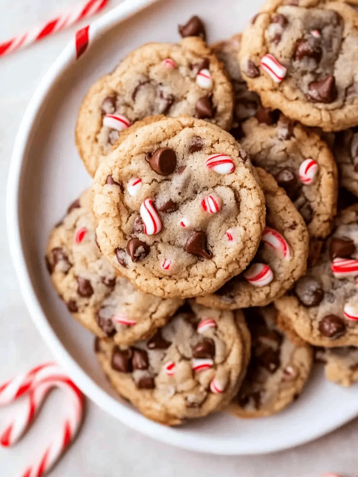 Peppermint Chocolate Chip Cookies