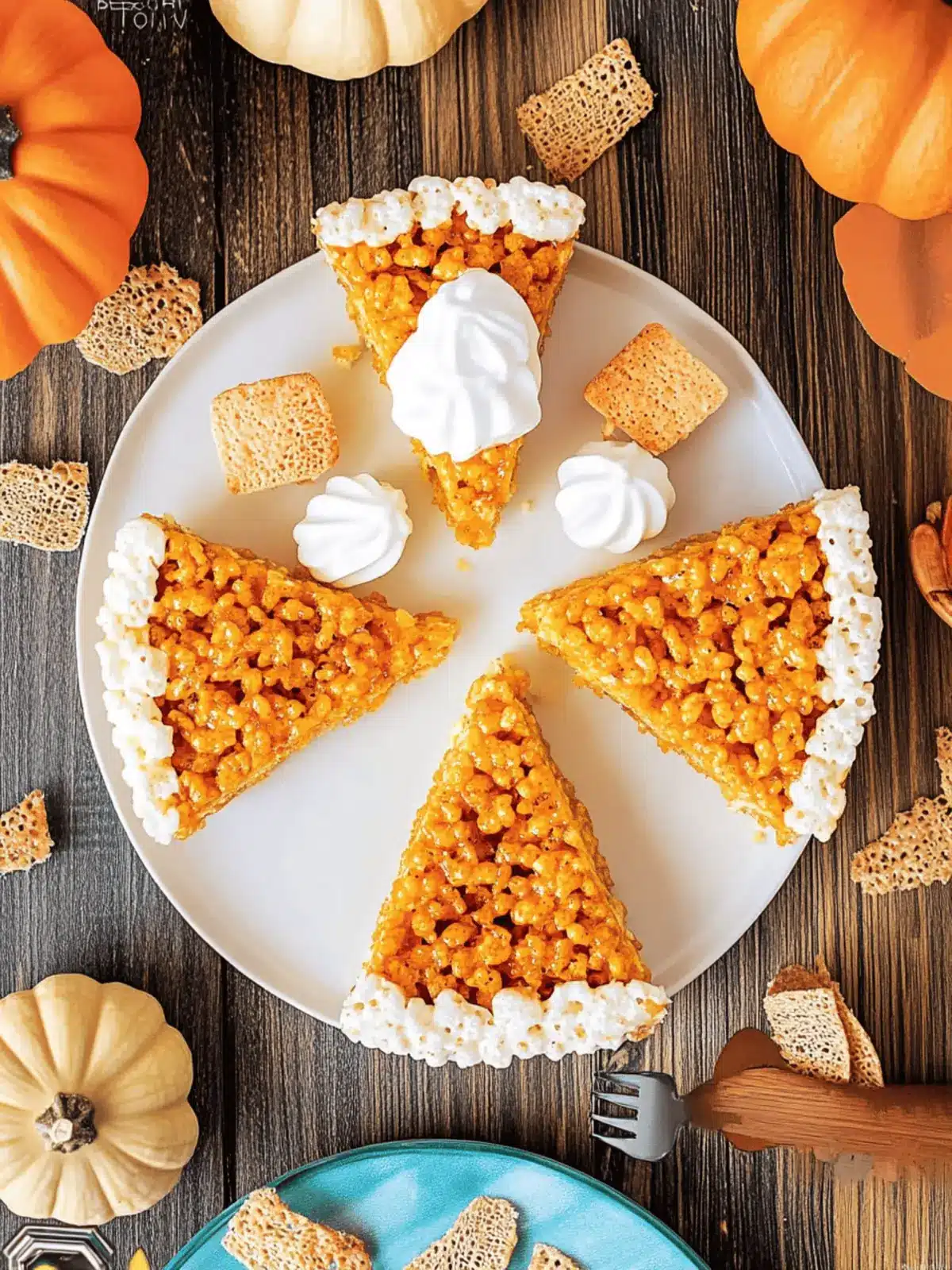 Pumpkin Pie Rice Krispies Treats