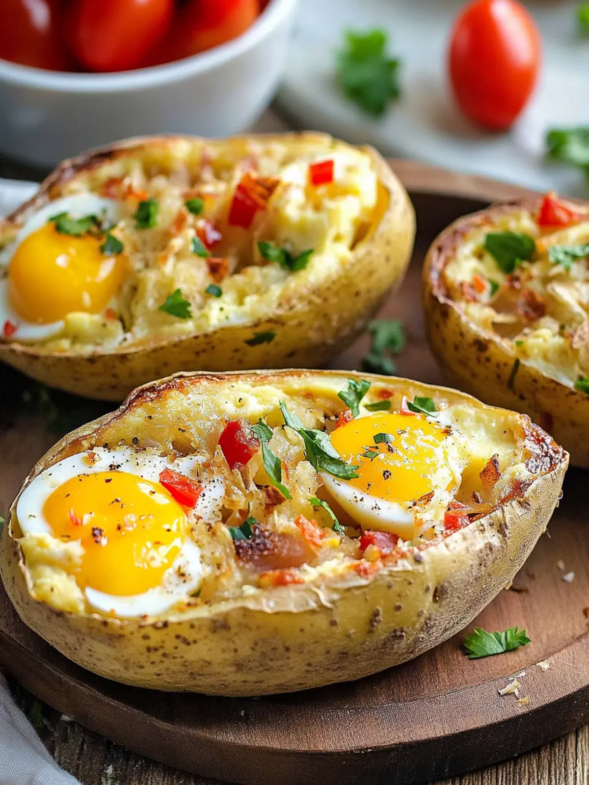 Delicious Egg Potato Boats for a Cozy Family Meal 4 Egg Potato Boats