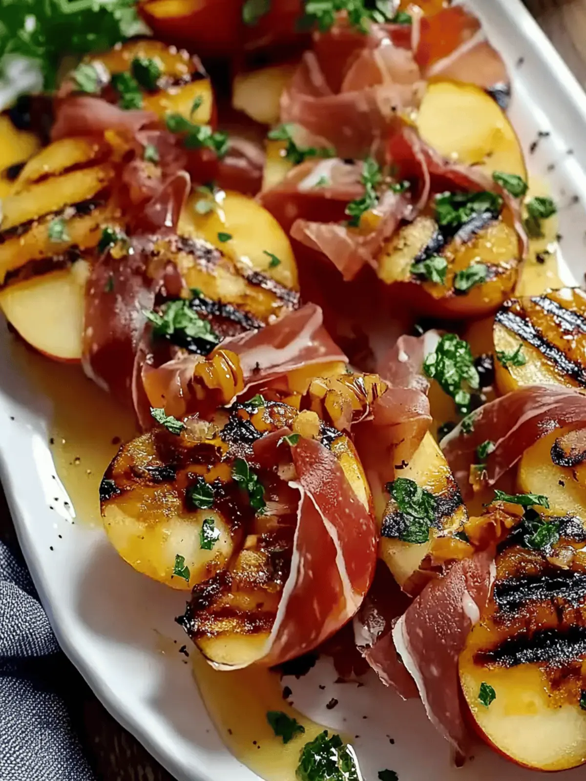 Grilled Apples with Prosciutto and Honey (Sweet & Savory)