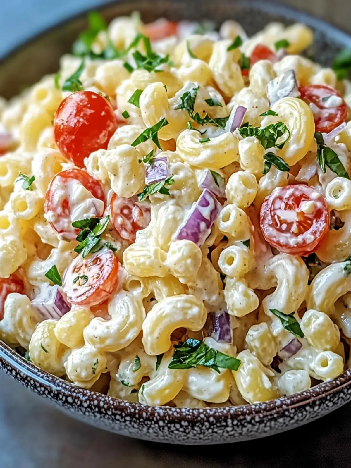 Creamy Italian Macaroni Salad Your New Summer Favorite 4 Creamy Italian Macaroni Salad