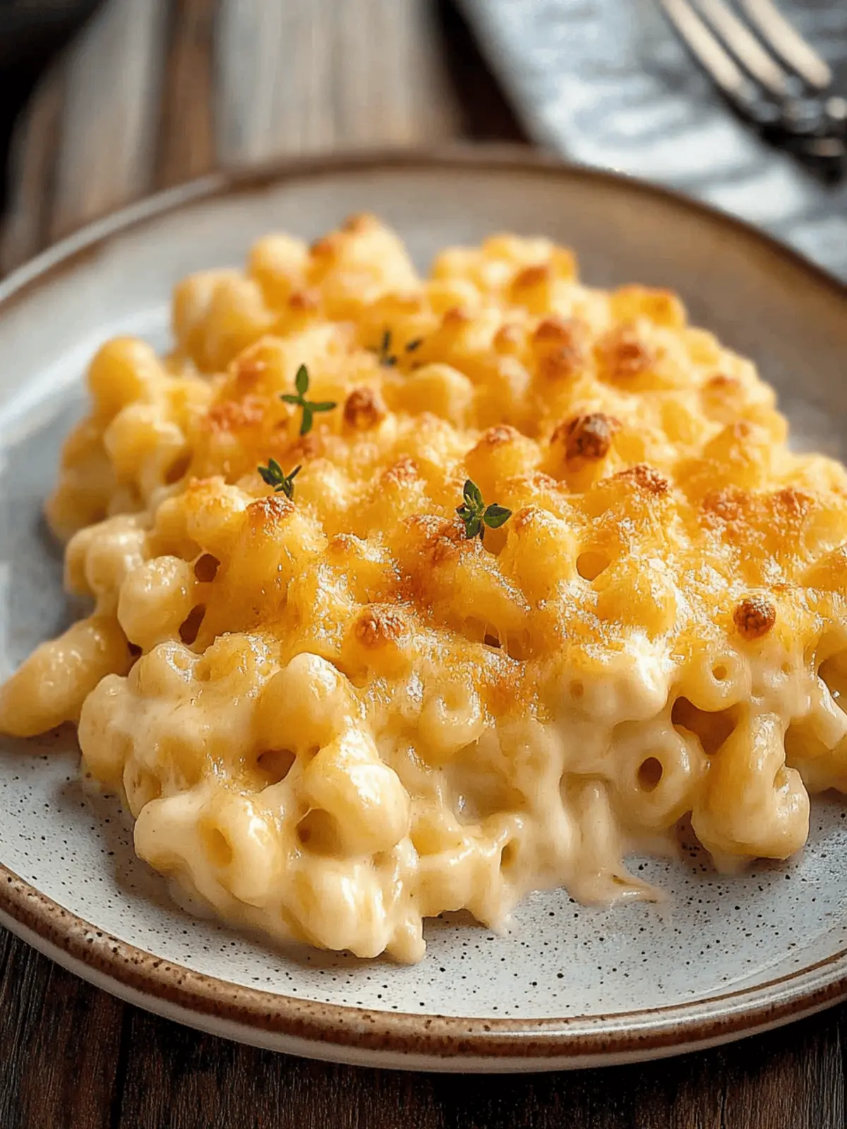 Homemade Baked Mac and Cheese