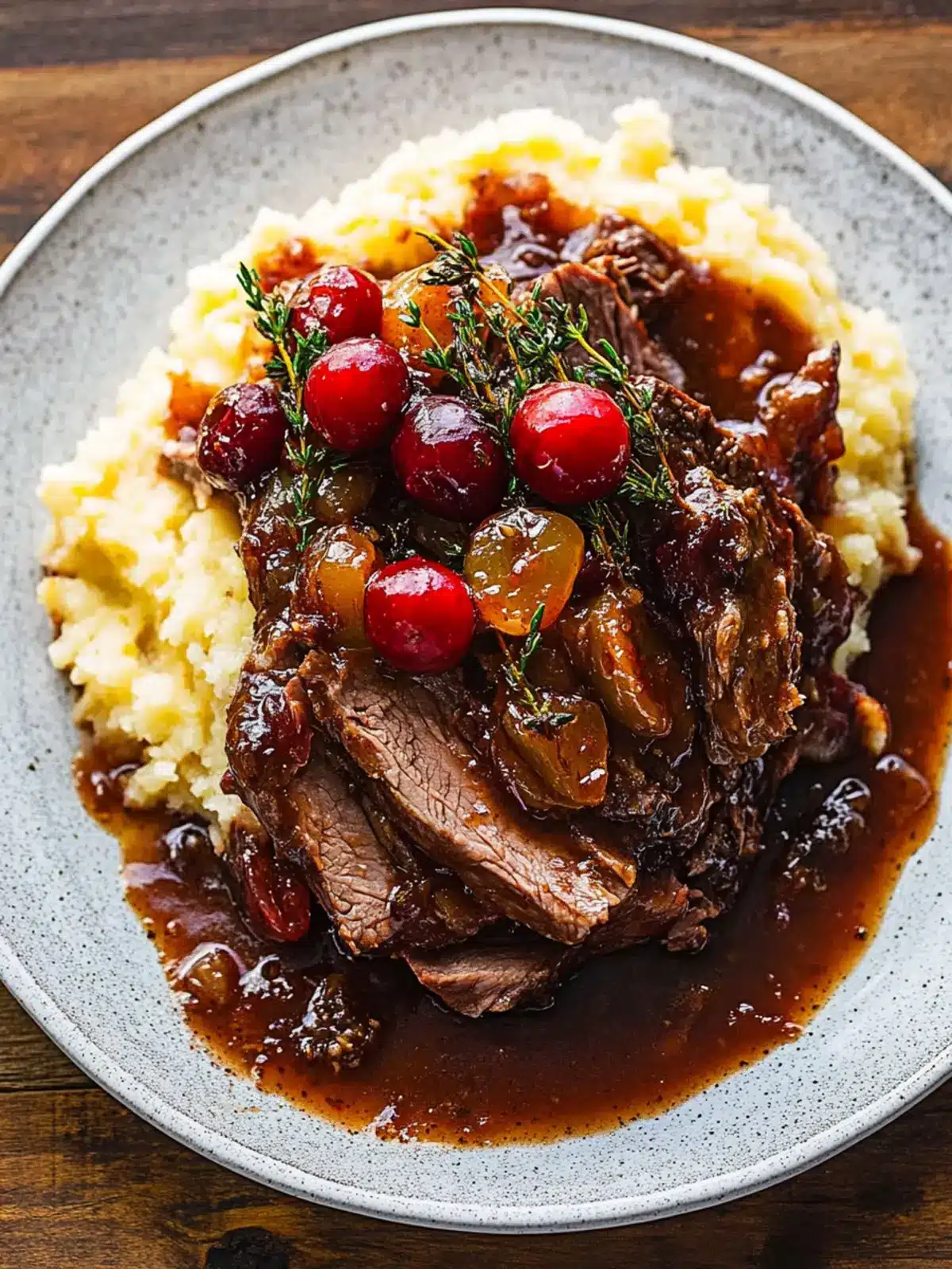 Cranberry Balsamic Roast Beef