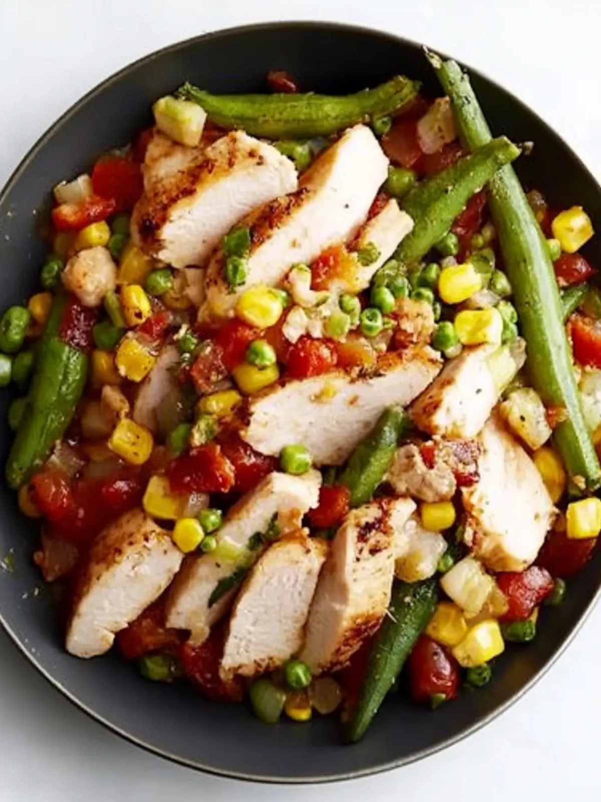 Turkey and Okra Skillet Dinner