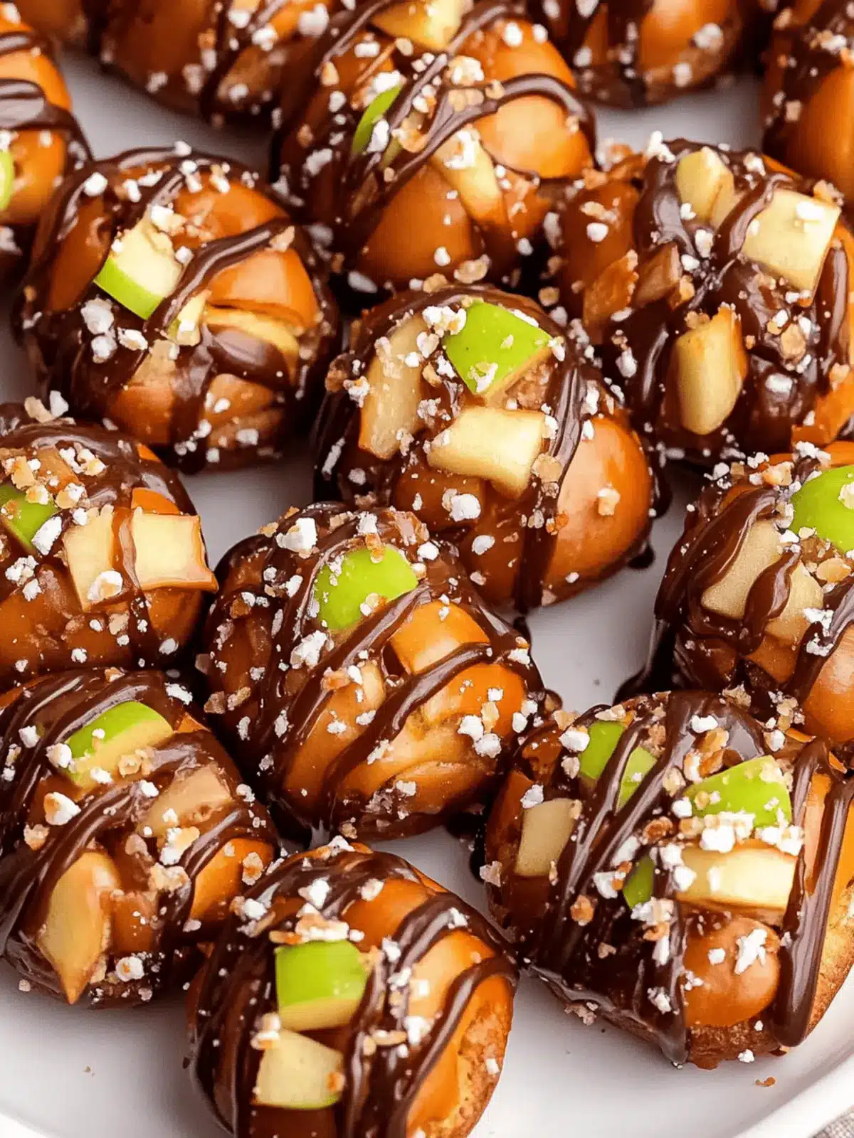 Caramel Apple Pretzel Bites