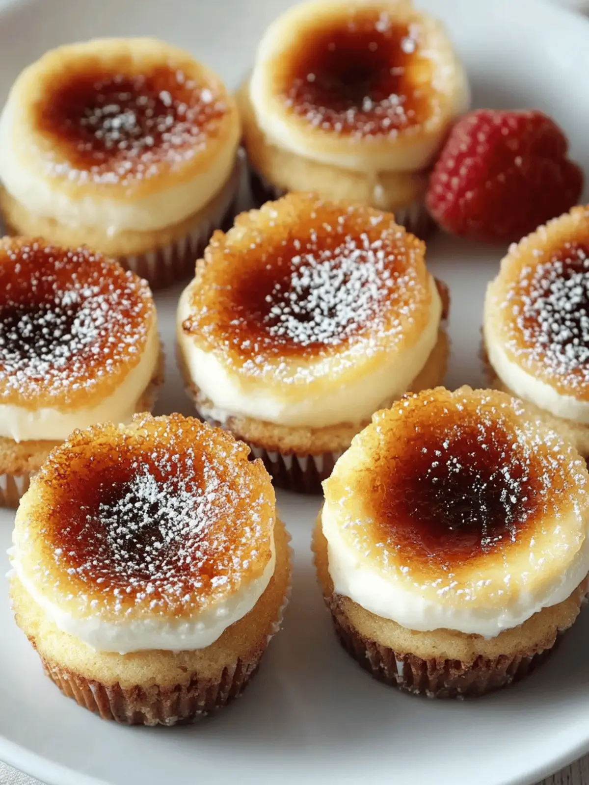 Decadent Vanilla Bean Cr me Br »l e Cheesecake Cupcakes 4 Vanilla Bean Cr me Br »l e Cheesecake Cupcakes