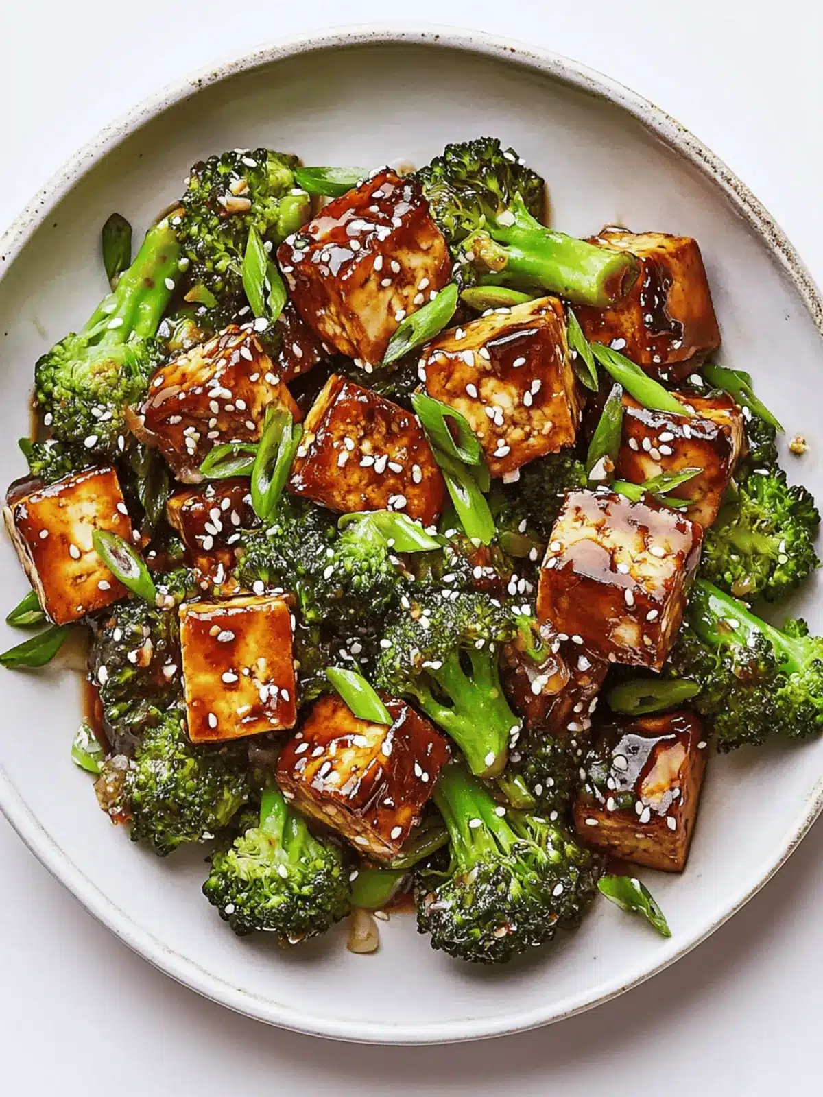 Sesame Tofu With Broccoli