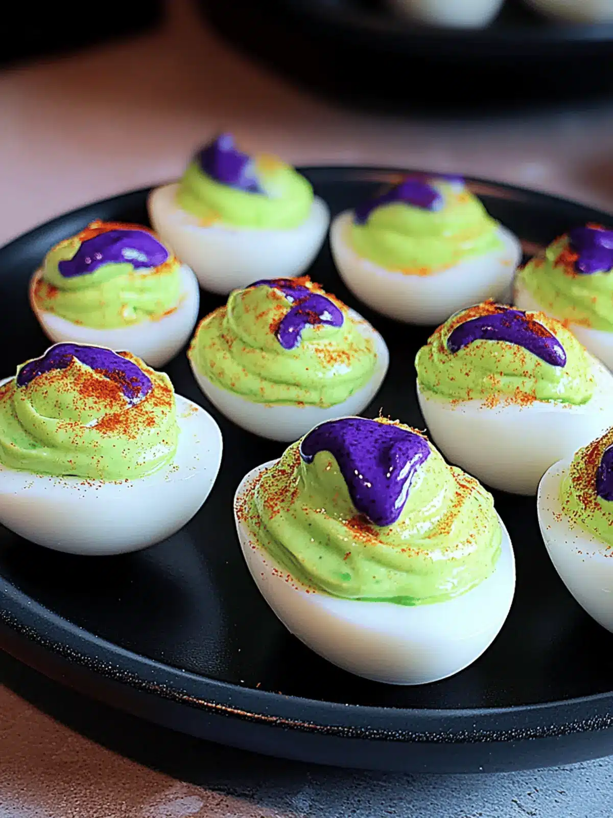 Halloween Deviled Eggs