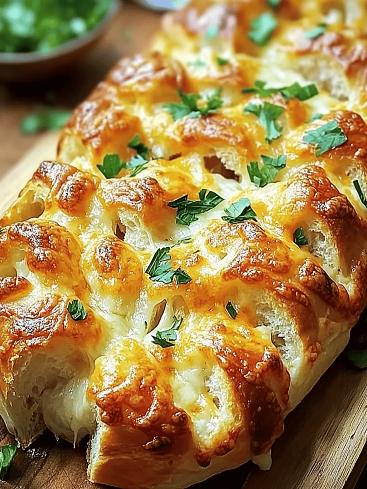 Cheesy Pull-Apart Garlic Bread Delightful Flavor Bursts