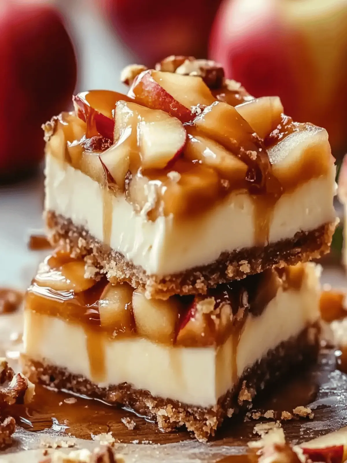 Decadent Caramel Apple Cheesecake Bars You Can t Resist 3 Caramel Apple Cheesecake Bars