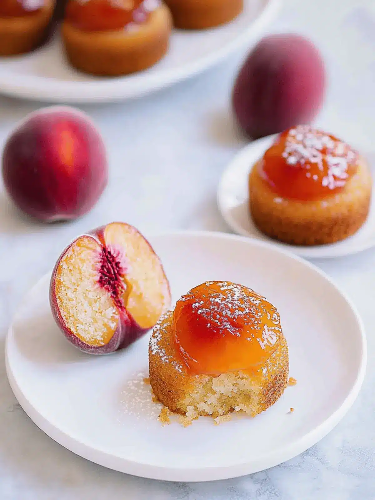 Peach Upside Down Mini Cakes That Steal the Show Every Time 4 Peach Upside Down Mini Cakes