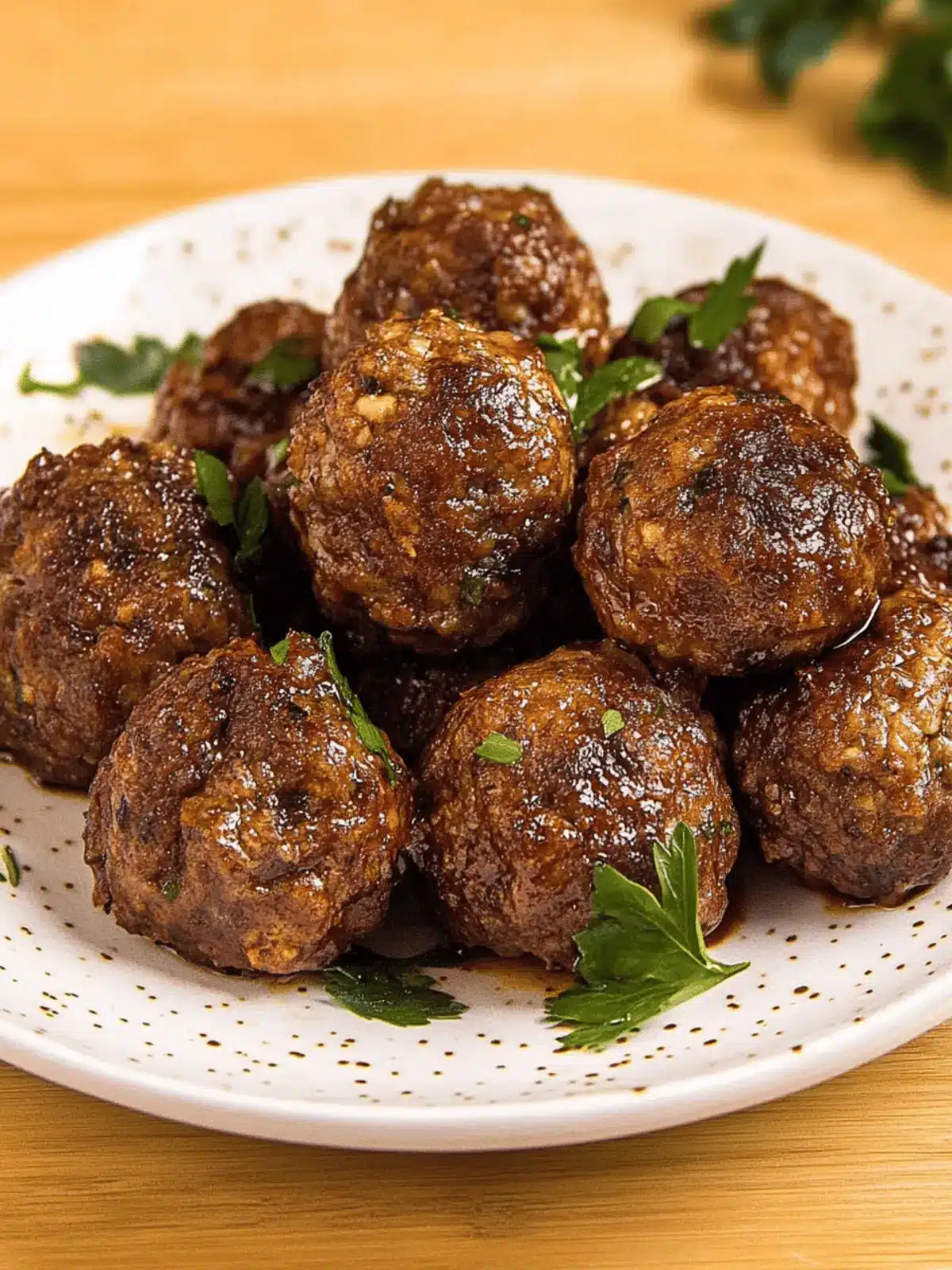 Savory Bison Meatballs with Wild Rice and Cranberries Delight 4 Bison Meatballs