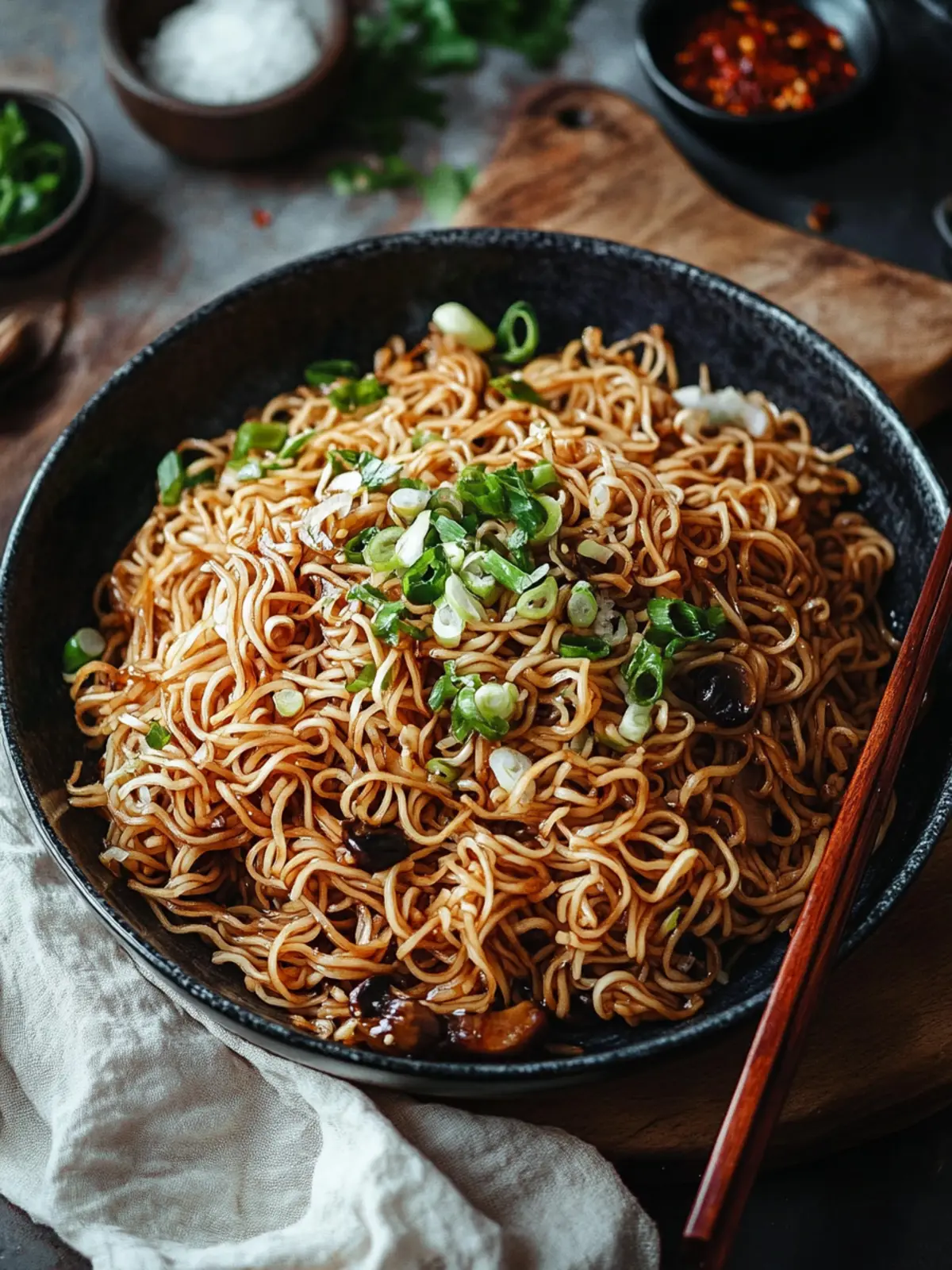 Soy Sauce Pan Fried Noodles
