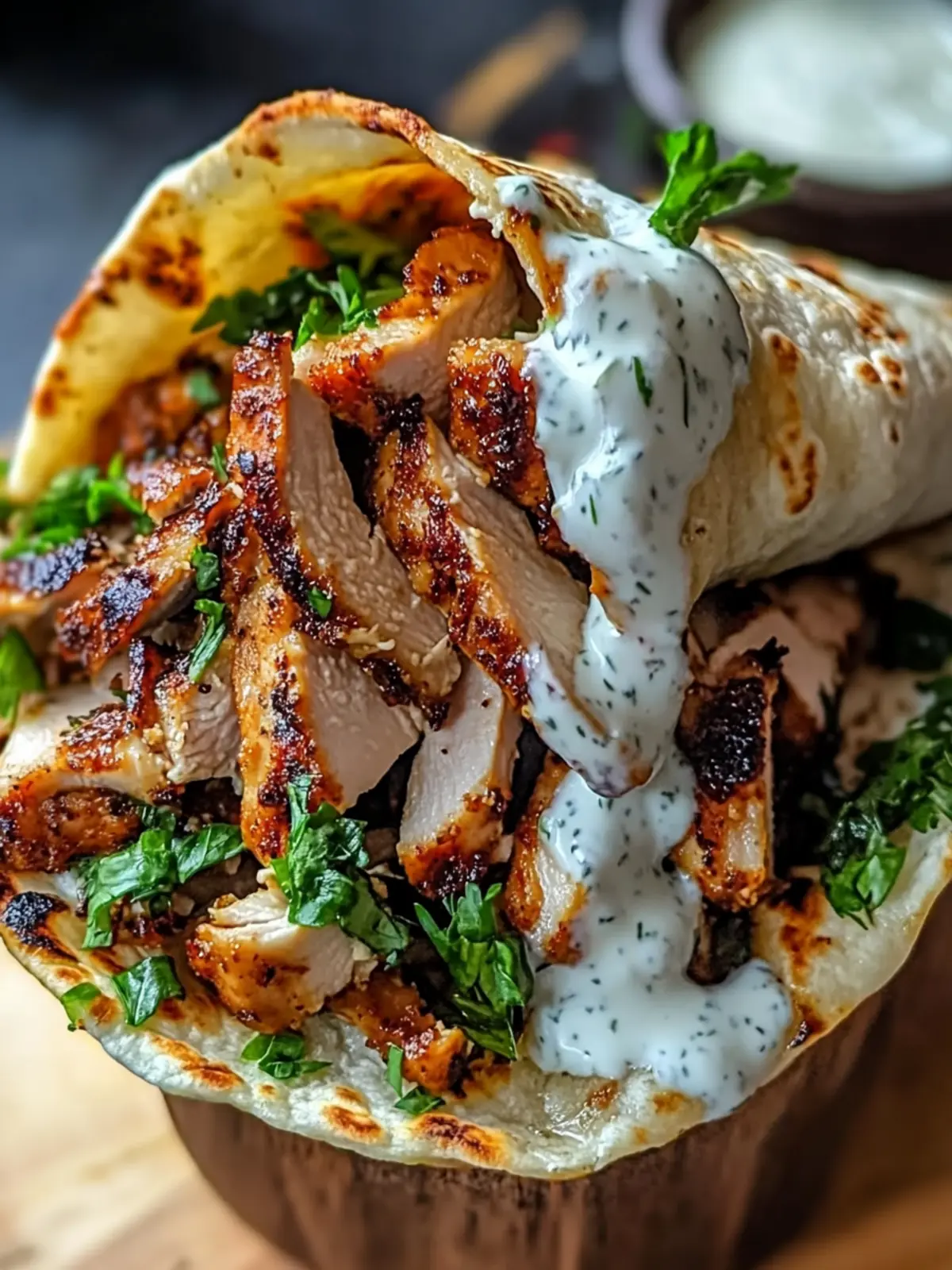 Chicken Shawarma with Garlic Sauce Recipe (Easy & Delicious)