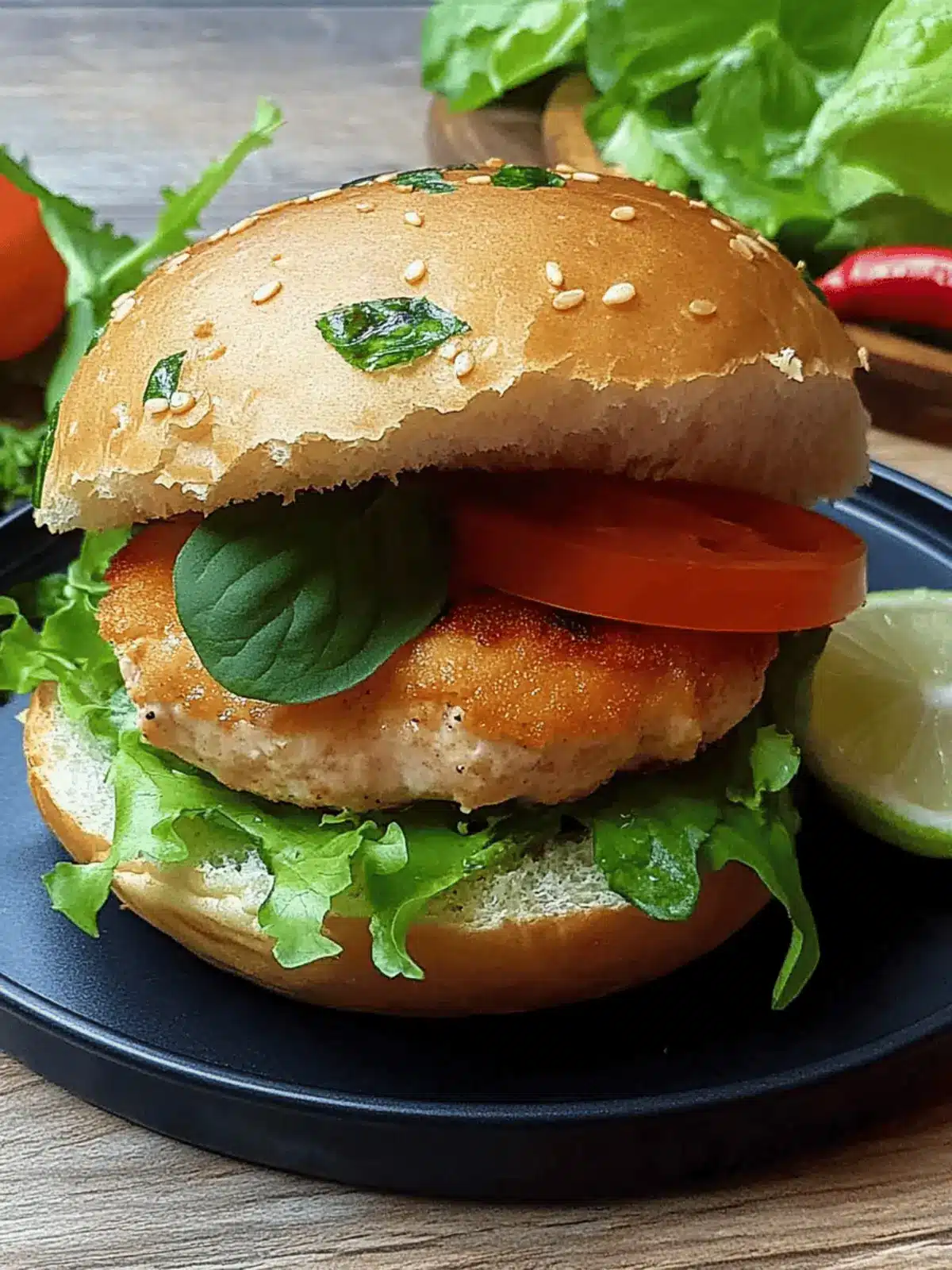 Crispy Air Fryer Salmon Burger for a Healthy Dinner Adventure 3 Air Fryer Salmon Burger