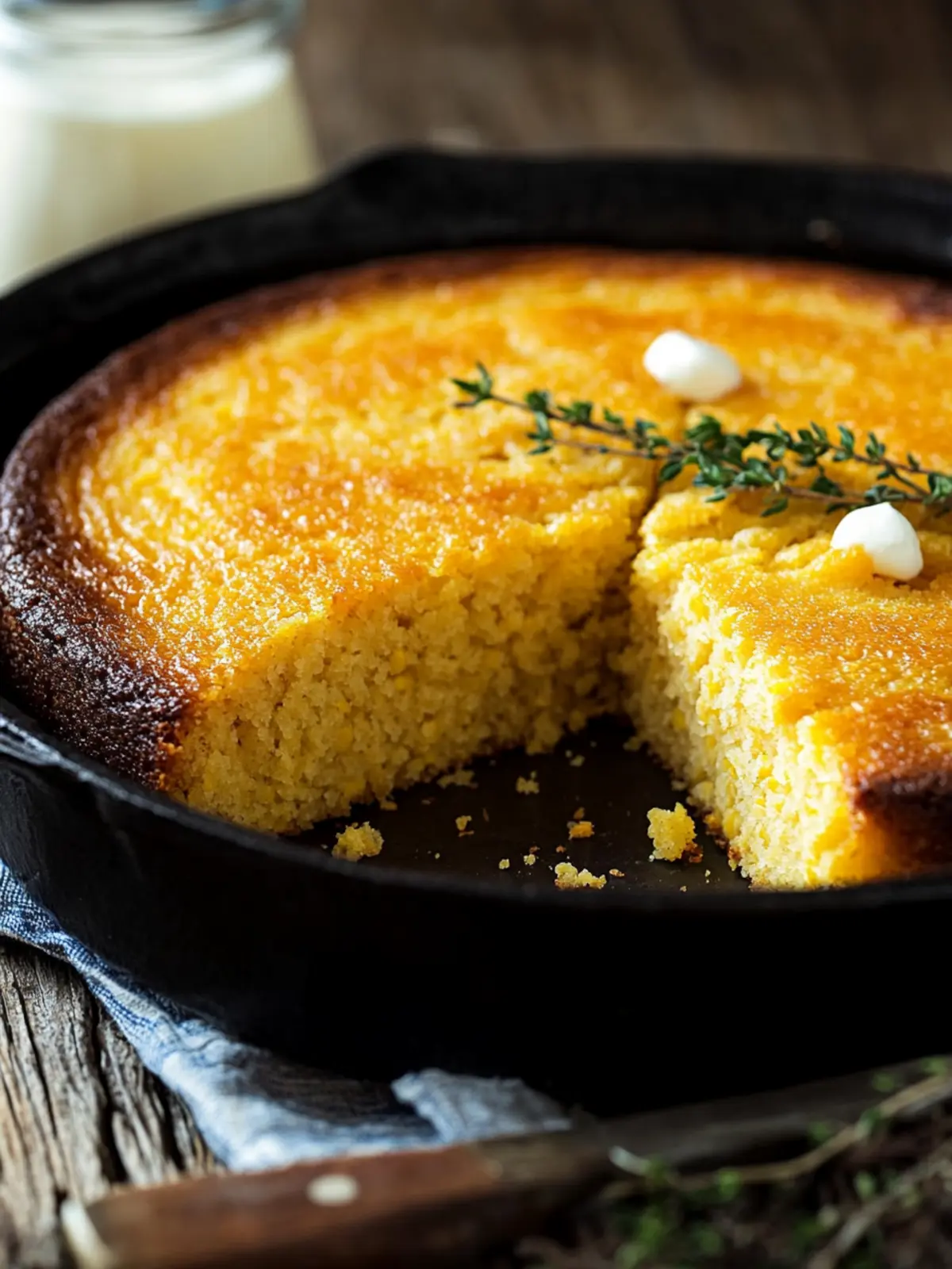 Easy Southern Cornbread with Buttermilk