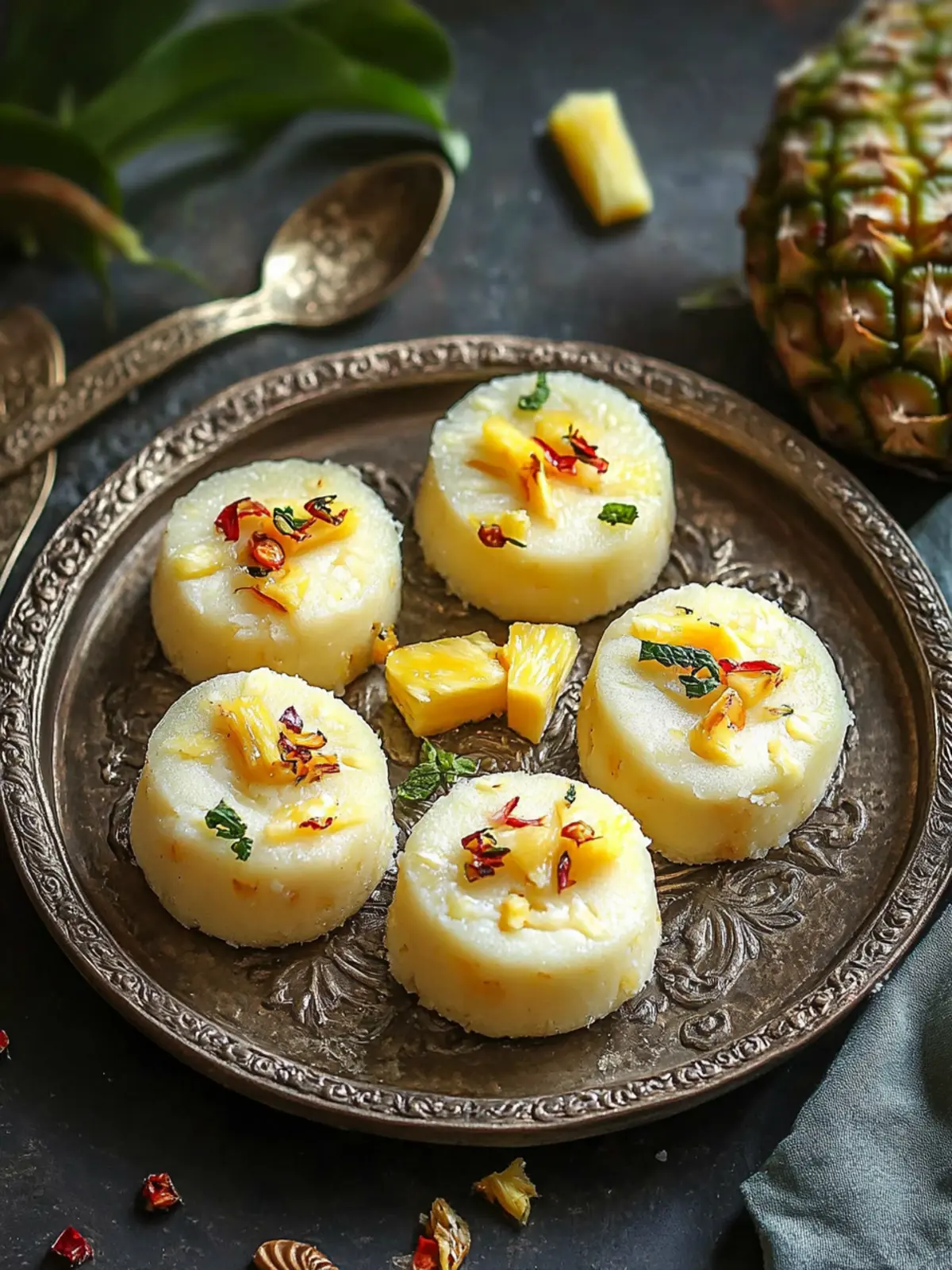 Pineapple Sandesh