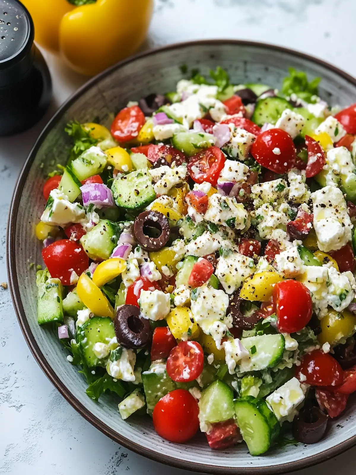 Delicious Greek Salad With Creamy Yogurt Dressing You ll Love 3 Greek Salad With Creamy Yogurt Dressing
