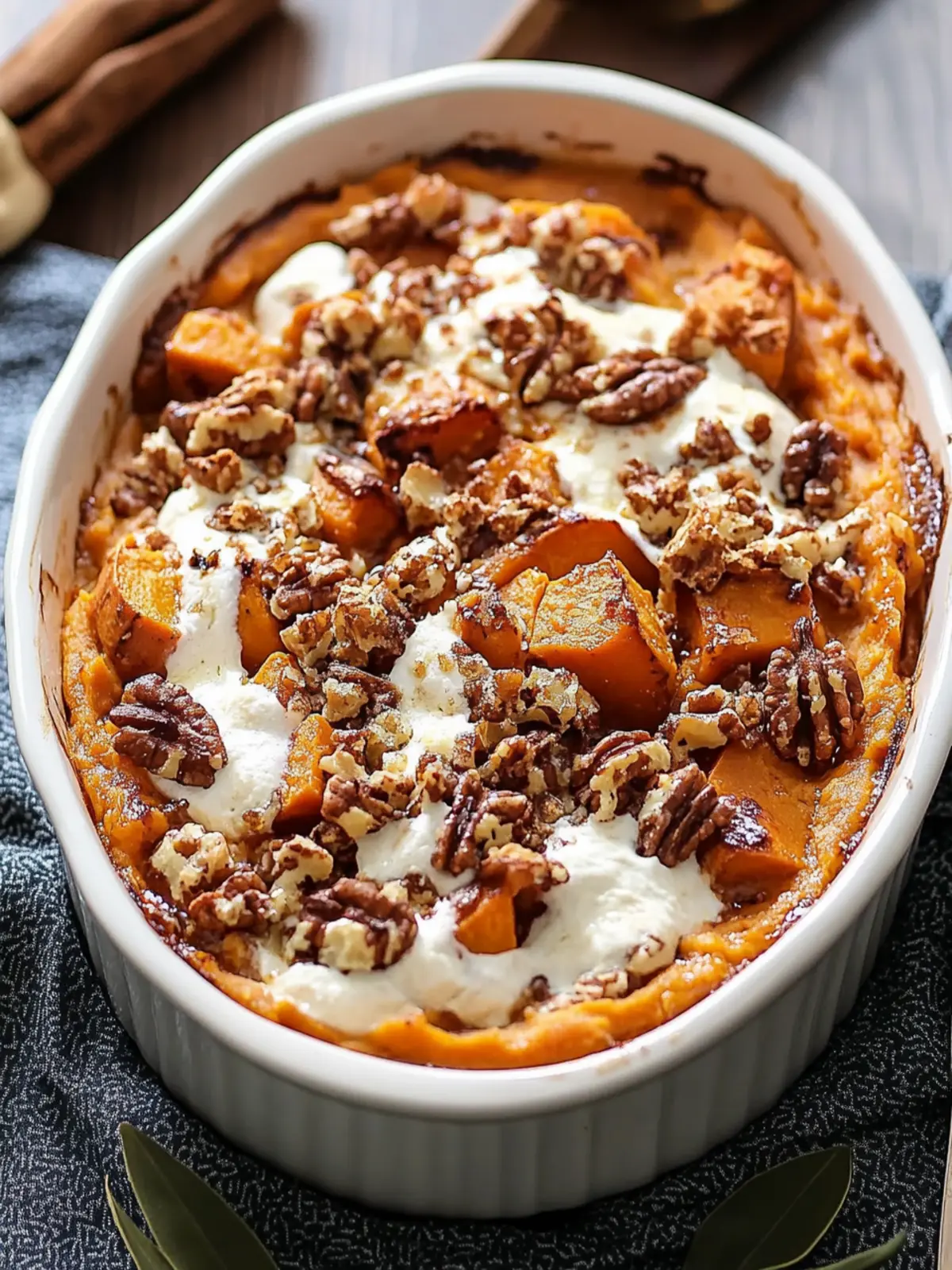 Southern Maple Sweet Potato Casserole