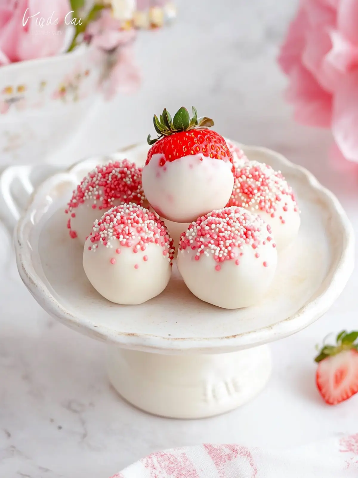 Strawberry Cake Truffles Recipe