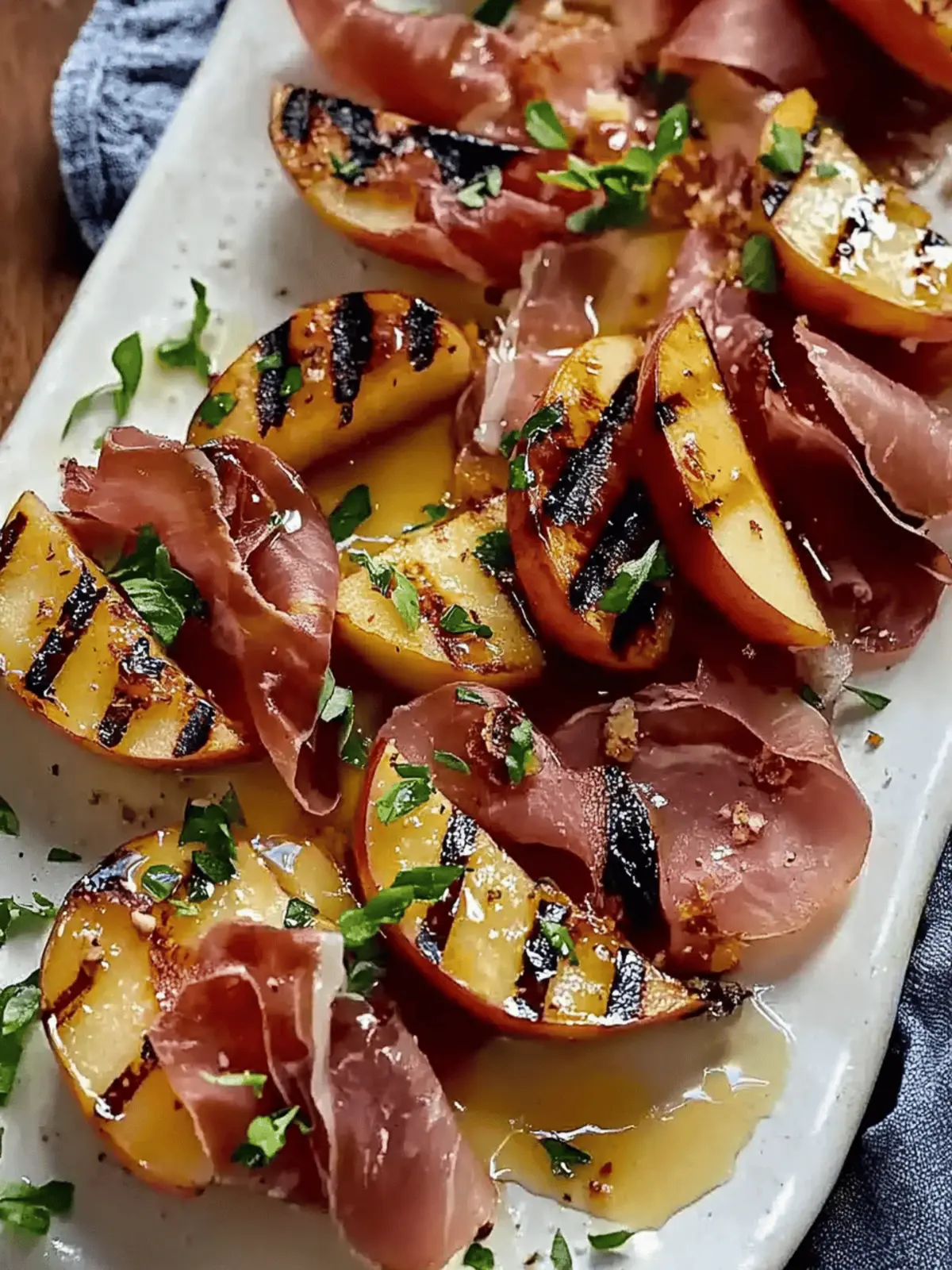 Grilled Apples with Prosciutto and Honey (Sweet & Savory)