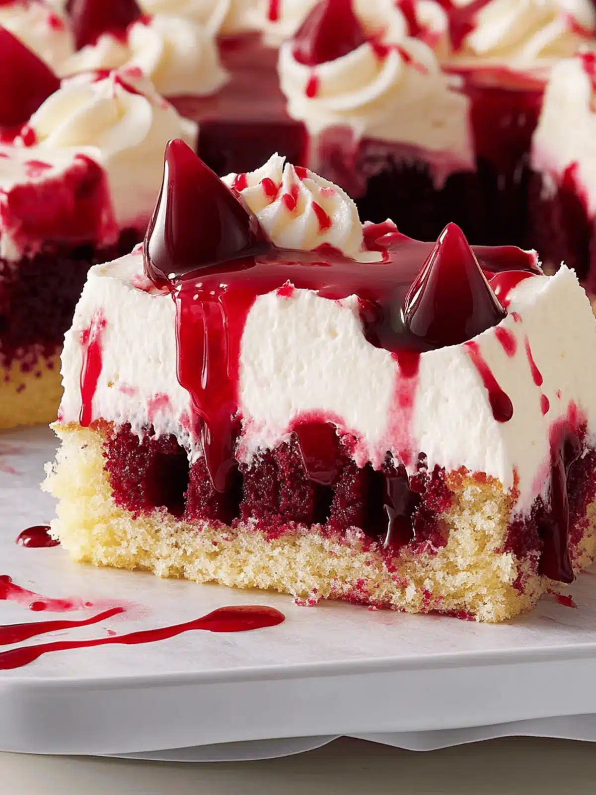 Vampire Poke Cake